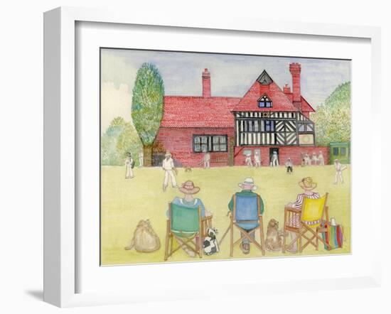 The Cricket Match-Gillian Lawson-Framed Giclee Print