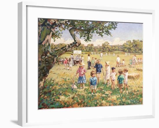 The Cricket Match-Paul Gribble-Framed Giclee Print