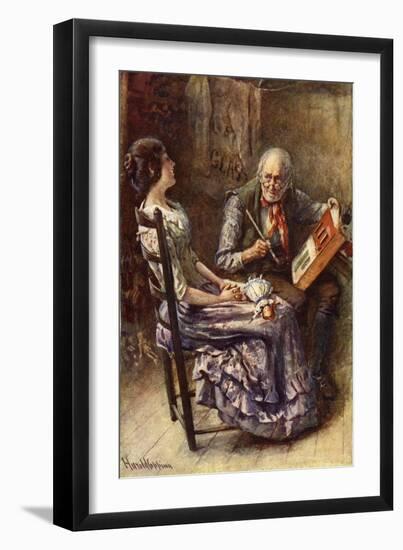 'The Cricket On The Hearth' by Charles Dickens-Harold Copping-Framed Giclee Print