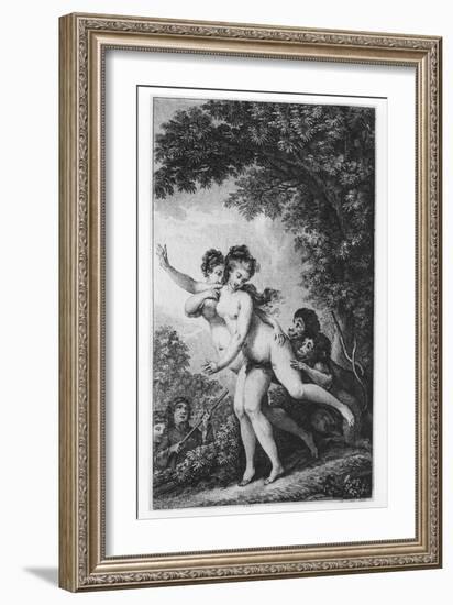 The Cries Proceeded from Two Young Women Who Were Tripping Disrobed Among the Mead-Charles Monnet-Framed Giclee Print