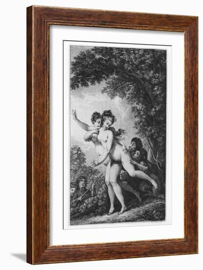 The Cries Proceeded from Two Young Women Who Were Tripping Disrobed Among the Mead-Charles Monnet-Framed Giclee Print