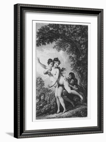 The Cries Proceeded from Two Young Women Who Were Tripping Disrobed Among the Mead-Charles Monnet-Framed Giclee Print