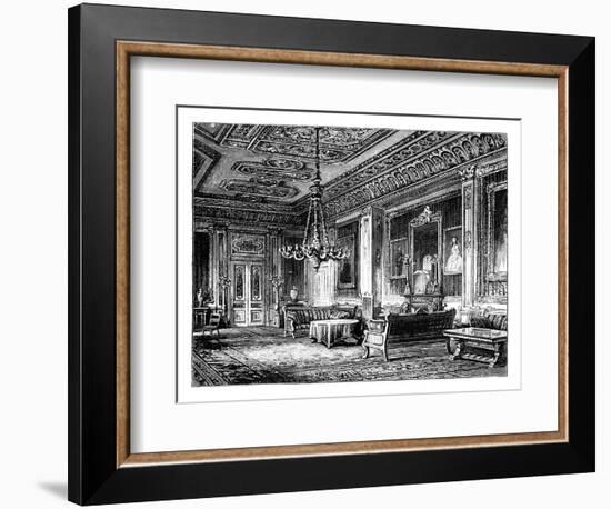 The Crimson Drawing-Room, Windsor Castle, C1888-null-Framed Giclee Print