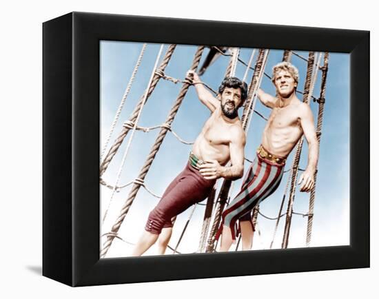 The Crimson Pirate, Nick Cravat, Burt Lancaster, 1952-null-Framed Stretched Canvas