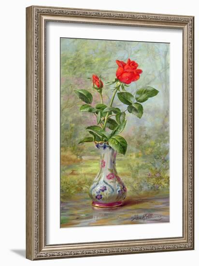 The Crimson Rose, a Messenger of Love-Albert Williams-Framed Giclee Print