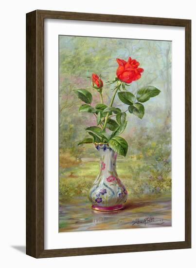 The Crimson Rose, a Messenger of Love-Albert Williams-Framed Giclee Print