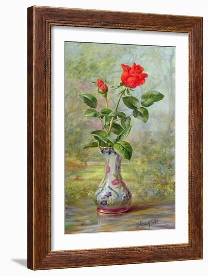 The Crimson Rose, a Messenger of Love-Albert Williams-Framed Giclee Print