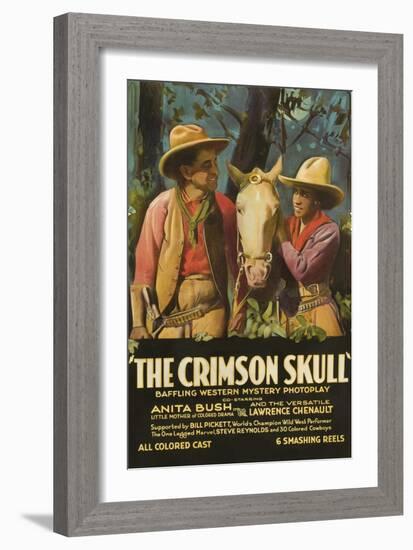 The Crimson Skull-null-Framed Art Print