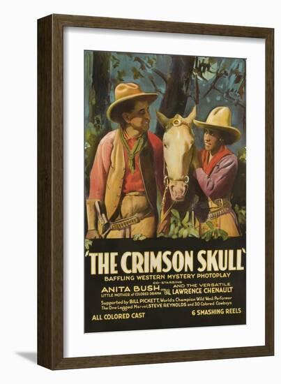 The Crimson Skull-null-Framed Art Print