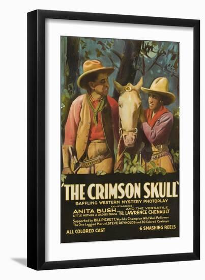 The Crimson Skull-null-Framed Art Print