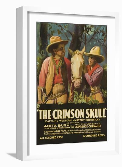 The Crimson Skull-null-Framed Art Print