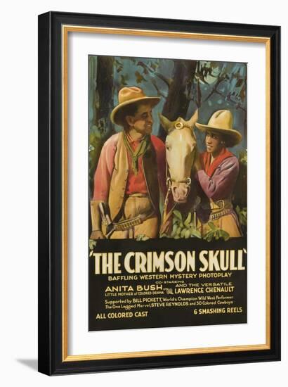 The Crimson Skull-null-Framed Art Print