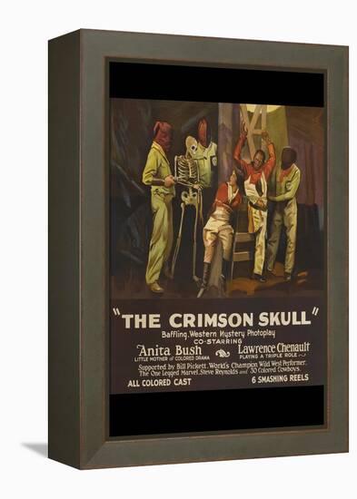 The Crimson Skull-null-Framed Stretched Canvas