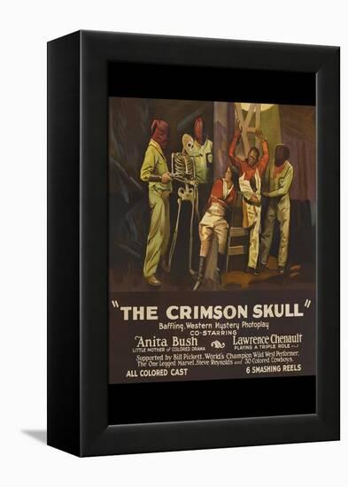 The Crimson Skull-null-Framed Stretched Canvas