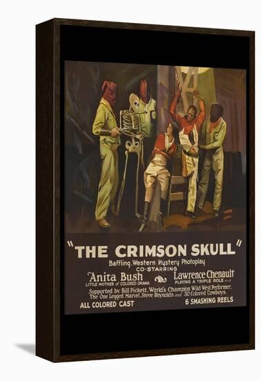 The Crimson Skull-null-Framed Stretched Canvas