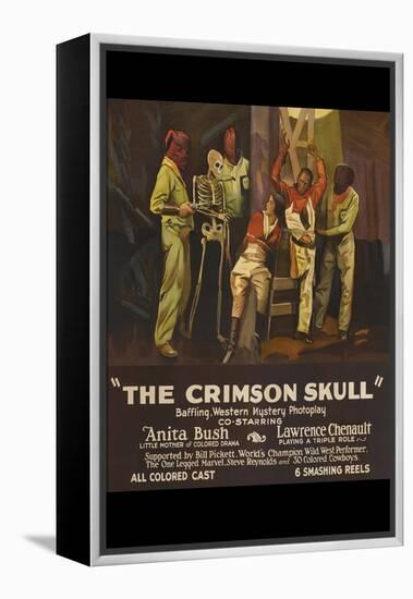 The Crimson Skull-null-Framed Stretched Canvas