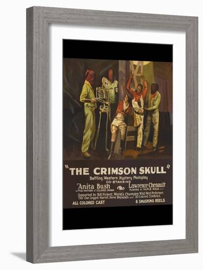 The Crimson Skull-null-Framed Art Print