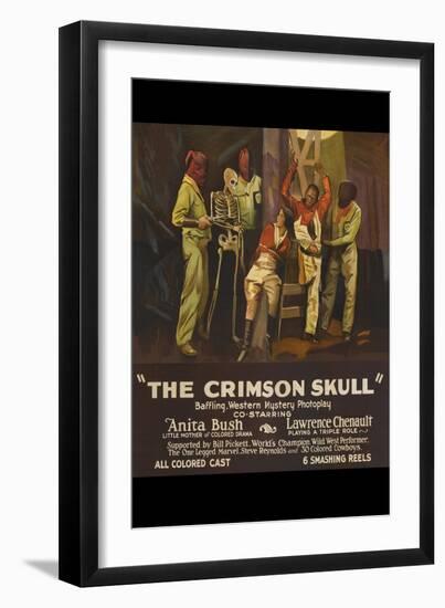 The Crimson Skull-null-Framed Art Print