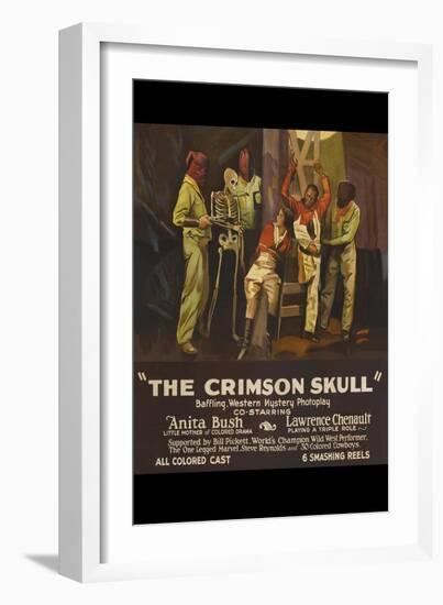 The Crimson Skull-null-Framed Art Print