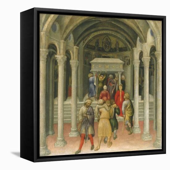 The Crippled and Sick Cured at the Tomb of Saint Nicholas-Gentile da Fabriano-Framed Premier Image Canvas