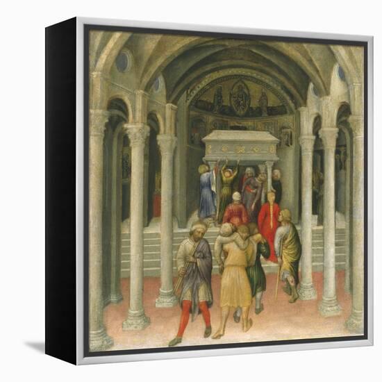 The Crippled and Sick Cured at the Tomb of Saint Nicholas-Gentile da Fabriano-Framed Premier Image Canvas