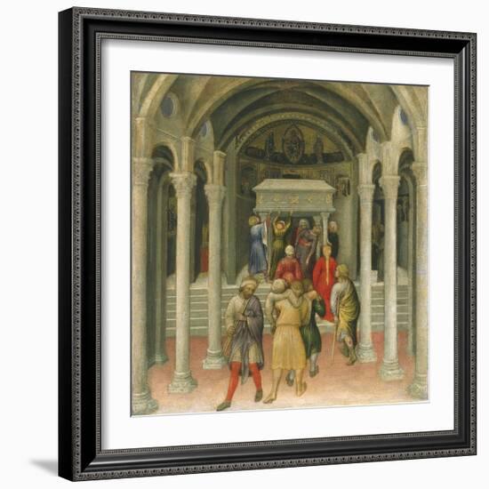 The Crippled and Sick Cured at the Tomb of Saint Nicholas-Gentile da Fabriano-Framed Giclee Print