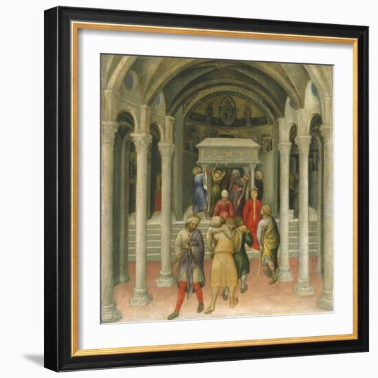 The Crippled and Sick Cured at the Tomb of Saint Nicholas-Gentile da Fabriano-Framed Giclee Print