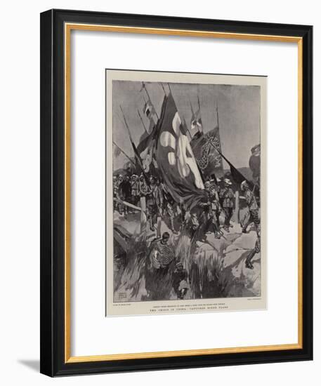 The Crisis in China, Captured Boxer Flags-Frank Craig-Framed Giclee Print