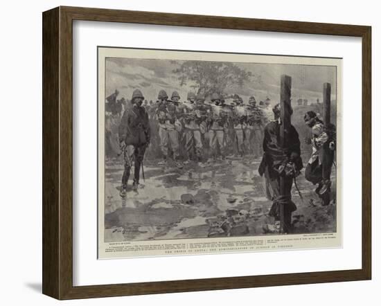 The Crisis in China, the Administration of Justice in Tientsin-Frederic De Haenen-Framed Giclee Print