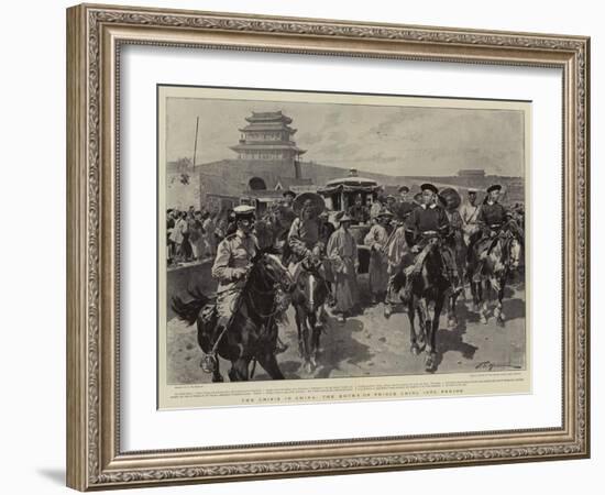The Crisis in China, the Entry of Prince Ching into Peking-Frederic De Haenen-Framed Giclee Print
