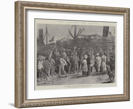 The Crisis in China-Johann Nepomuk Schonberg-Framed Giclee Print