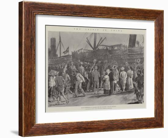 The Crisis in China-Johann Nepomuk Schonberg-Framed Giclee Print