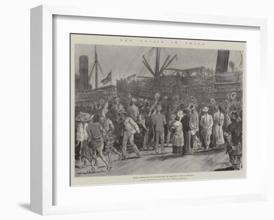 The Crisis in China-Johann Nepomuk Schonberg-Framed Giclee Print