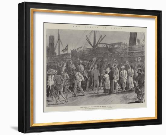 The Crisis in China-Johann Nepomuk Schonberg-Framed Giclee Print