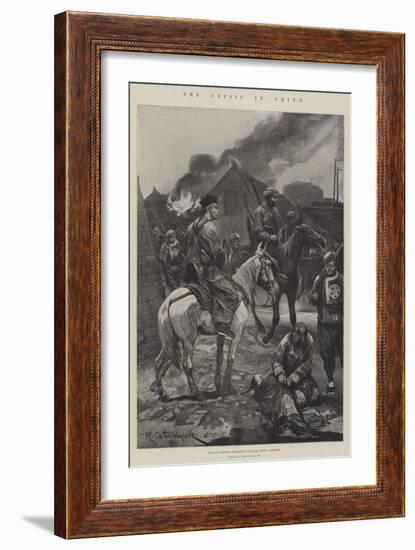 The Crisis in China-Richard Caton Woodville II-Framed Giclee Print