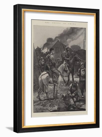 The Crisis in China-Richard Caton Woodville II-Framed Giclee Print