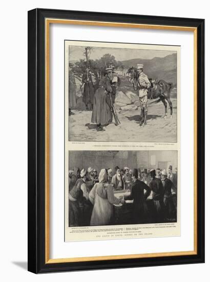 The Crisis in Crete, Scenes on the Island-Frank Craig-Framed Giclee Print