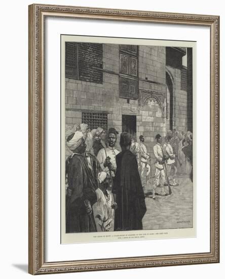 The Crisis in Egypt, a Guard-House of Soldiers of the Line in Cairo-Charles Auguste Loye-Framed Giclee Print