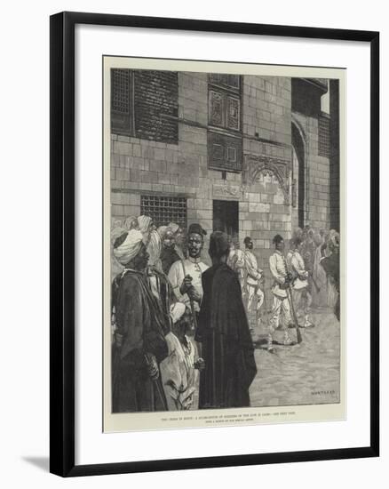 The Crisis in Egypt, a Guard-House of Soldiers of the Line in Cairo-Charles Auguste Loye-Framed Giclee Print