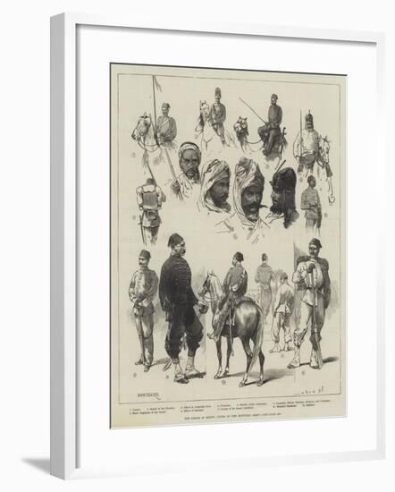 The Crisis in Egypt, Types of the Egyptian Army-Charles Auguste Loye-Framed Giclee Print