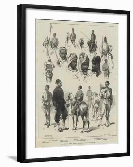 The Crisis in Egypt, Types of the Egyptian Army-Charles Auguste Loye-Framed Giclee Print