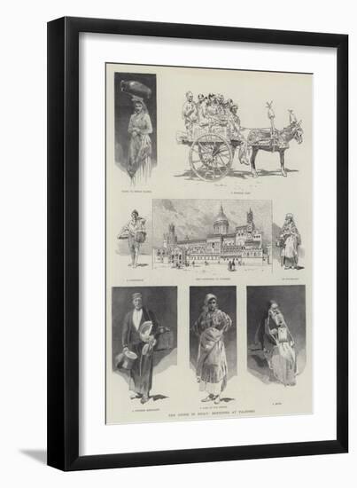 The Crisis in Sicily, Sketches at Palermo-null-Framed Giclee Print