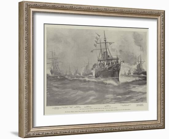 The Crisis in South Africa, British Fleet on the Cape of Good Hope Station-Fred T. Jane-Framed Giclee Print