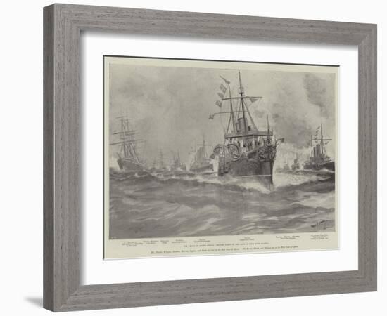 The Crisis in South Africa, British Fleet on the Cape of Good Hope Station-Fred T. Jane-Framed Giclee Print