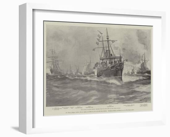 The Crisis in South Africa, British Fleet on the Cape of Good Hope Station-Fred T. Jane-Framed Giclee Print