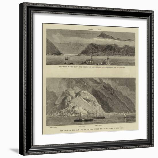 The Crisis in the East, Bay of Cattaro-Joseph Nash-Framed Giclee Print