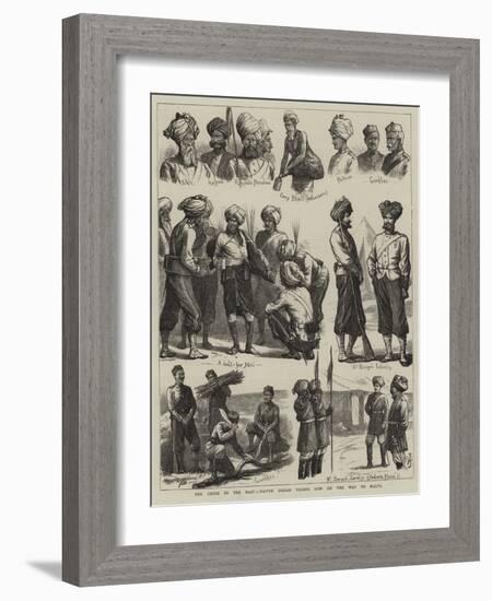 The Crisis in the East, Native Indian Troops Now on the Way to Malta-Harry Hamilton Johnston-Framed Giclee Print