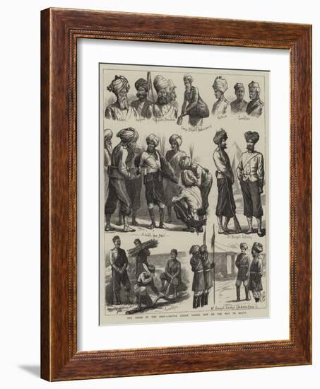 The Crisis in the East, Native Indian Troops Now on the Way to Malta-Harry Hamilton Johnston-Framed Giclee Print