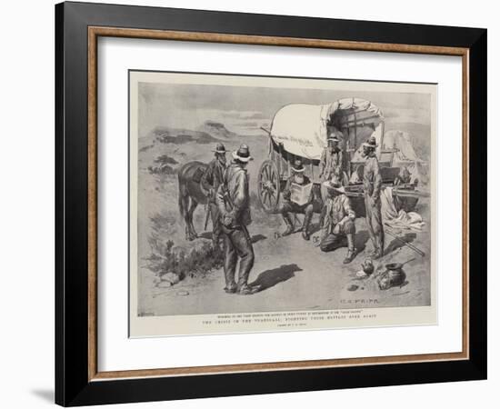 The Crisis in the Transvaal, Fighting their Battles over Again-Charles Edwin Fripp-Framed Giclee Print