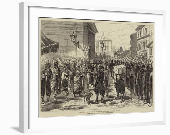 The Crisis in Turkey, Extra Soldiers to Strengthen the Street Guards-null-Framed Giclee Print